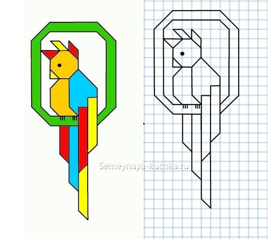 Графический диктант попугай