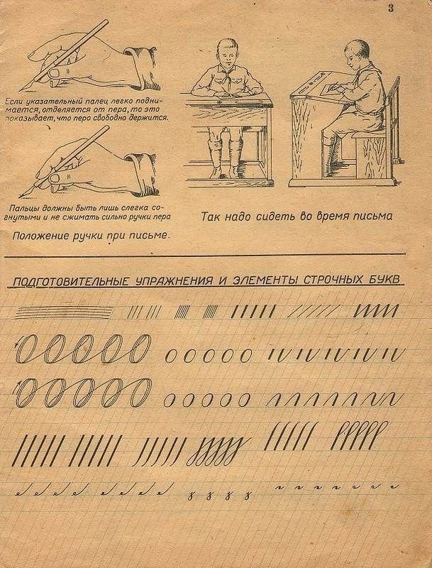 Прописи советского образца