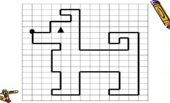 Графический диктант для дошкольников золотой ключик