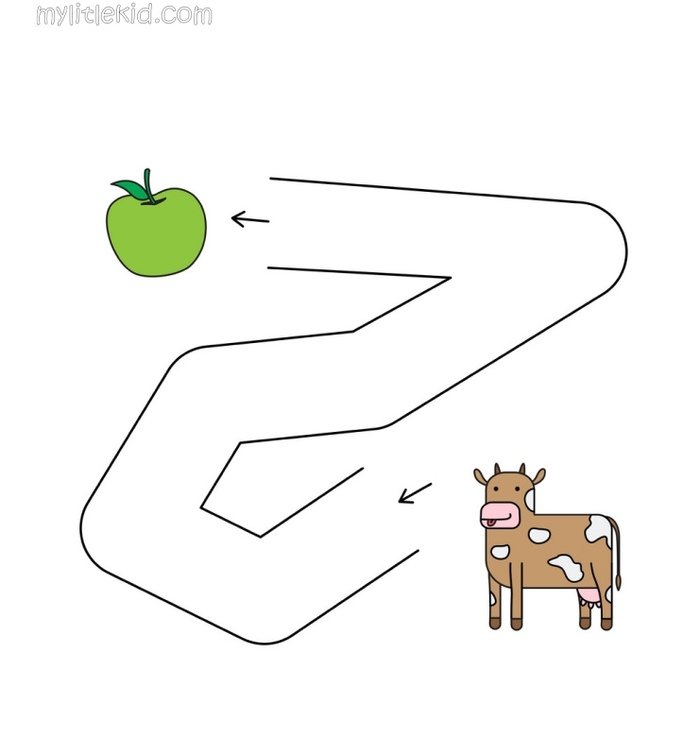 Лабиринты для детей 3 лет