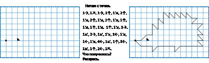 Графический диктант для дошкольников еж