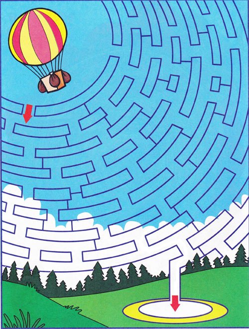 Лабиринты для детей цветные