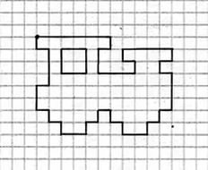 Машинка по клеточкам для детей