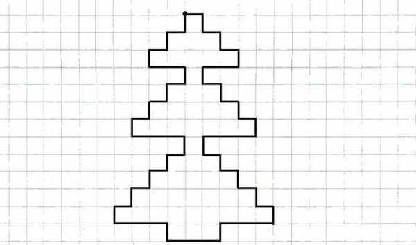 Графический диктант елочка для дошкольников