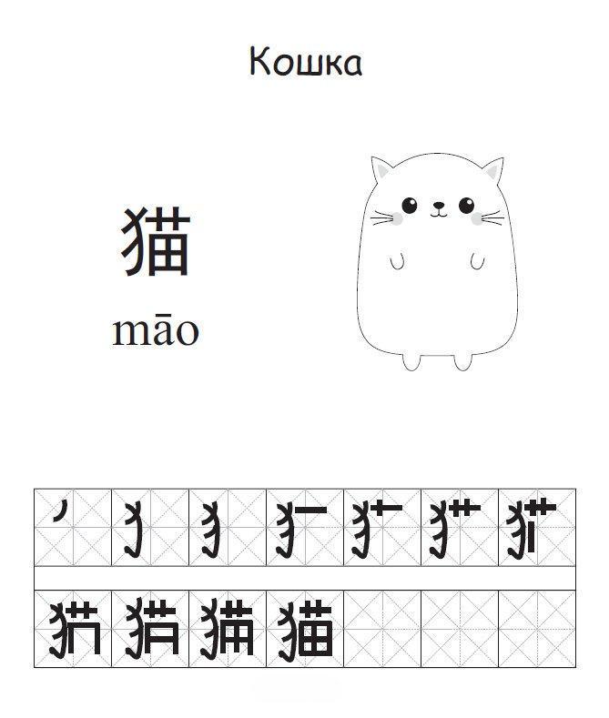 Прописи по китайскому для детей