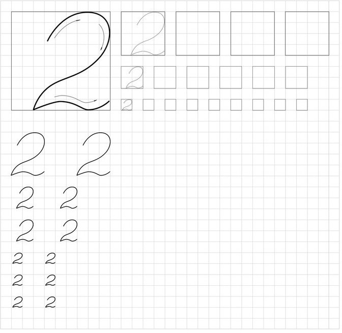 Цифра 2 прописи для дошкольников