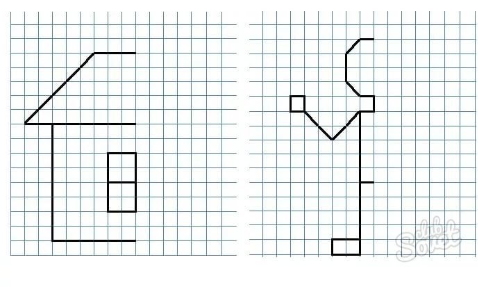 Графический диктант зеркальный для дошкольников 6-7