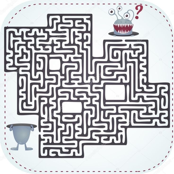 Монстрики лабиринты для детей