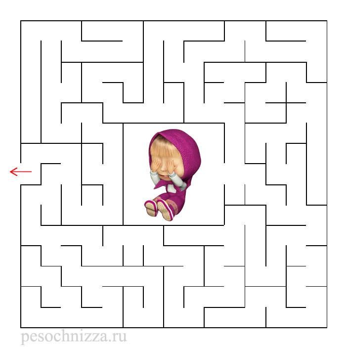 Лабиринты печатные для детей
