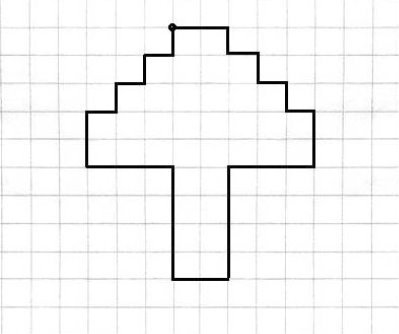 Графический диктант гриб