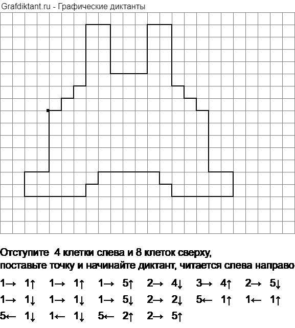Графический диктант по клеточкам