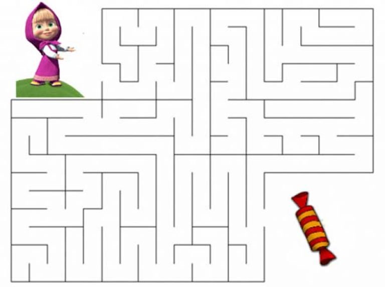 Лабиринт для детей 5 лет