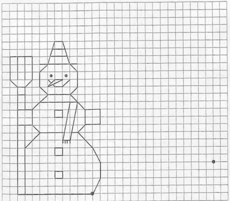 Рисунок по клеткам графический