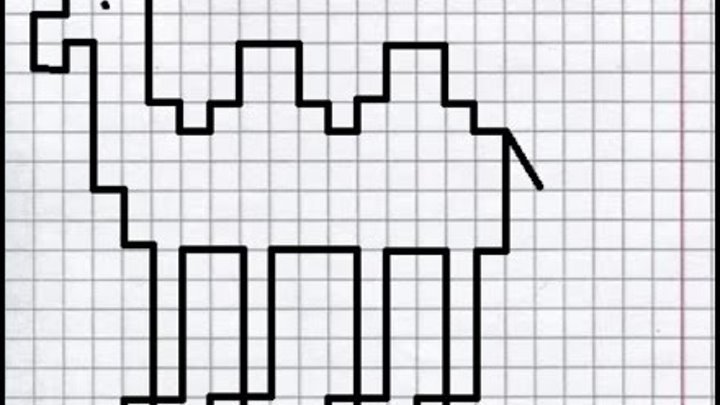 Графический диктант верблюд