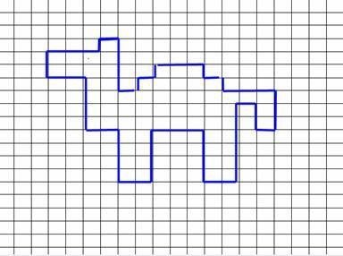 Верблюд по клеточкам 1
