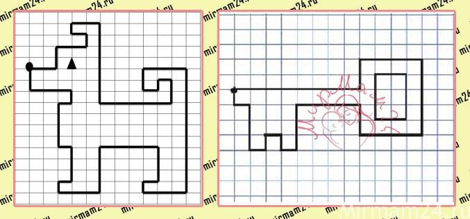 Графический диктант по клеточкам