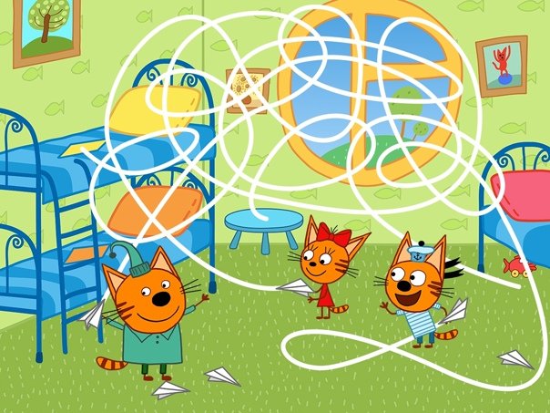 Игра Лабиринт три кота