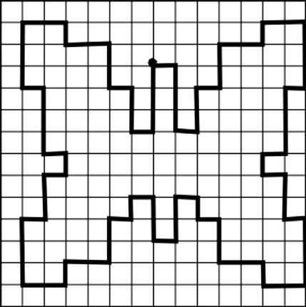 Рисунок по клеткам вверх вниз