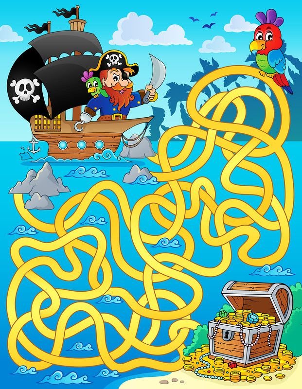 Лабиринт "дети-пираты"