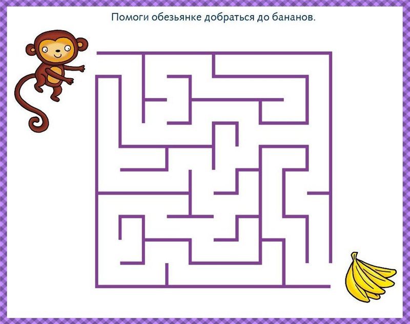 Игра для детей Лабиринт 3 - 5 лет