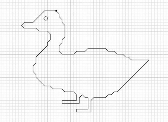 Графический диктант Гусь