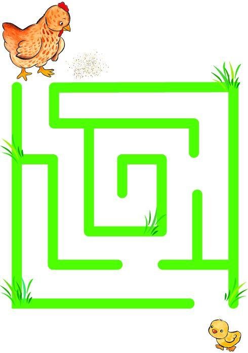 Лабиринты для детей 3-4 лет