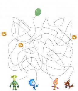 Лабиринты для детей Фиксики