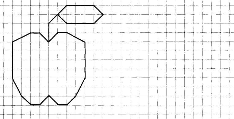 Графический диктант фрукты