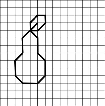 Графический диктант фрукты