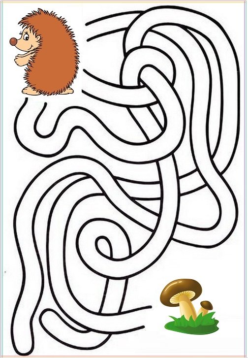 Лабиринты для детей 3-4 лет