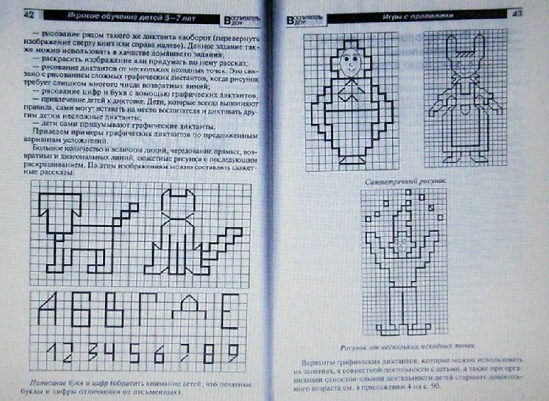 Графический диктант самовар по клеточкам