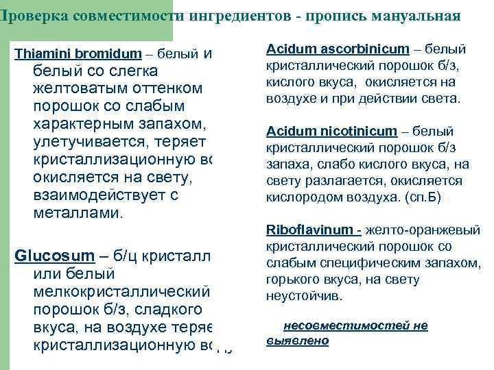 Стандартные прописи лекарственных средств