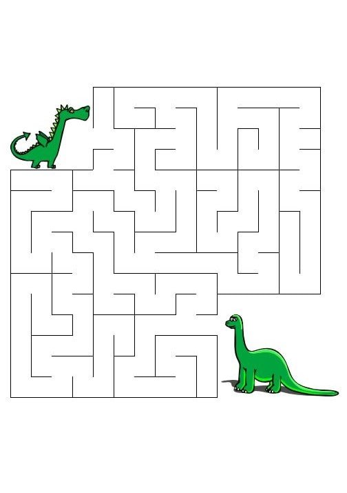 Игра Лабиринт с динозаврами