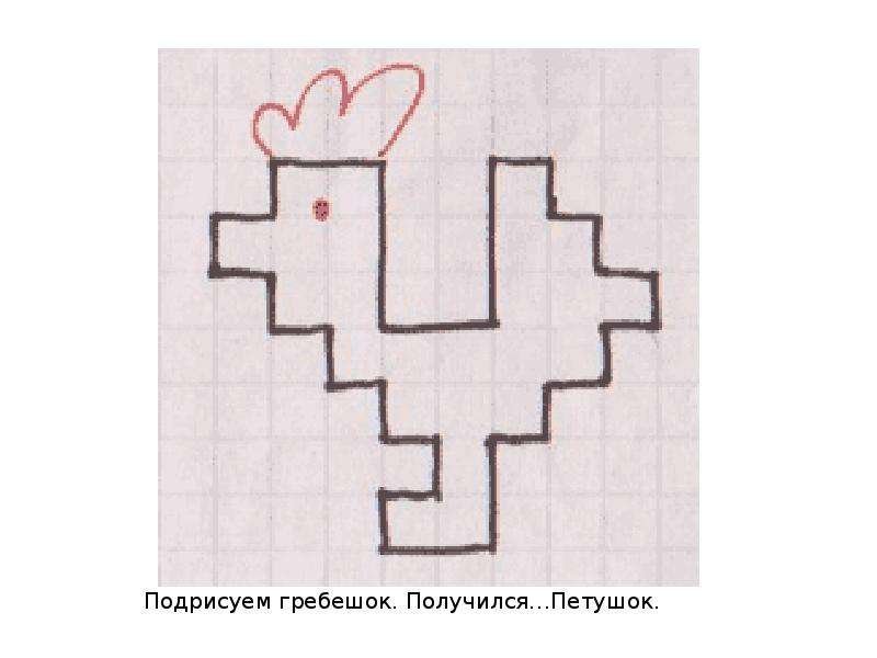Графический диктант цыпленок для дошкольников