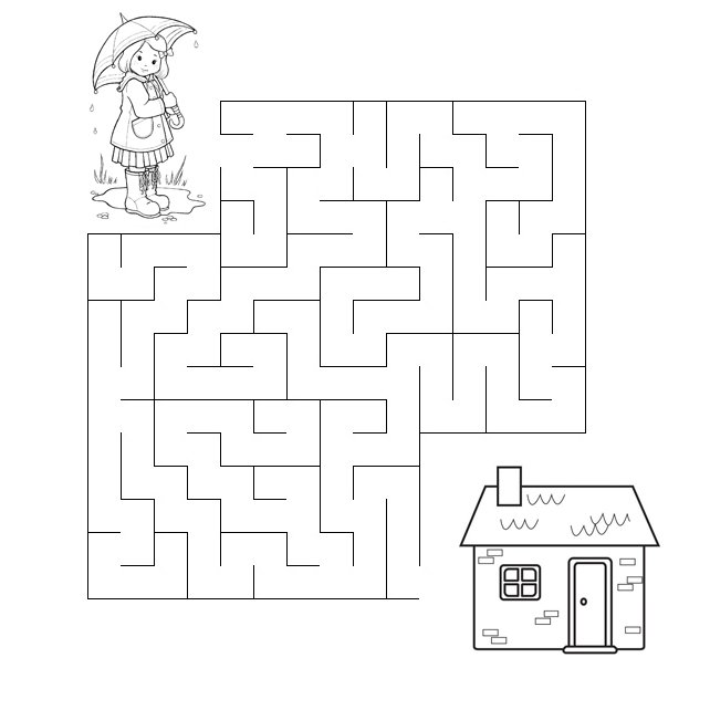 Лабиринт задания для дошкольников 5-6 лет