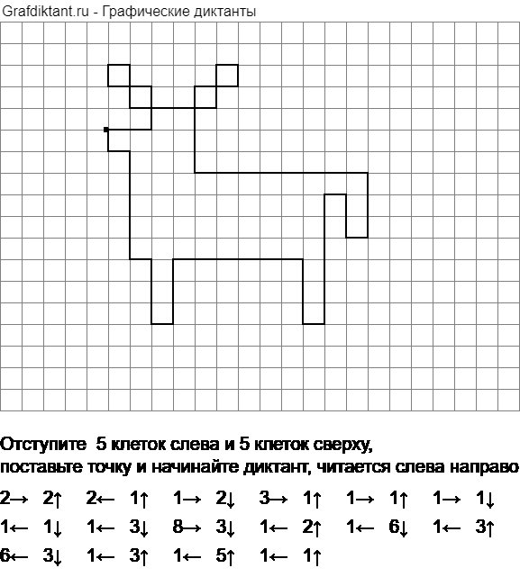 Графический диктант для дошкольников новый год