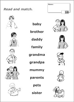 Семья на английском задания