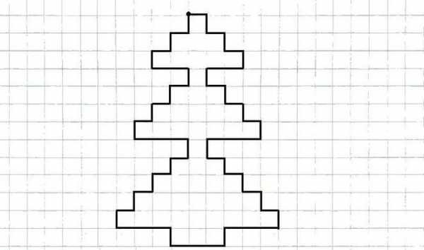 Графический диктант елочка для дошкольников