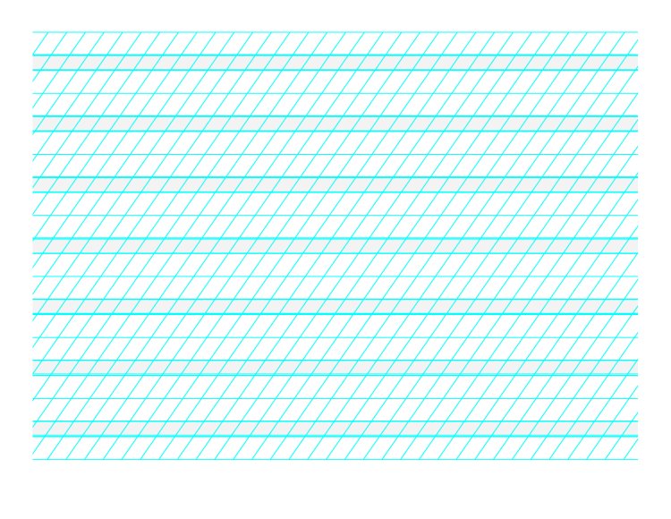 Разлиновка частая косая линия а4