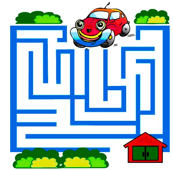 Лабиринты для детей 4-5 лет цветные