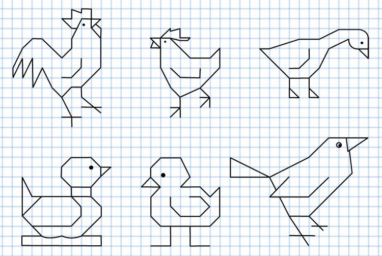 Рисование по клеточкаv