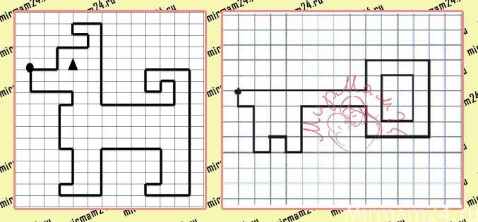 Графический диктант по клеточкам