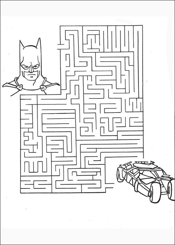 Лабиринт для детей Супергерои