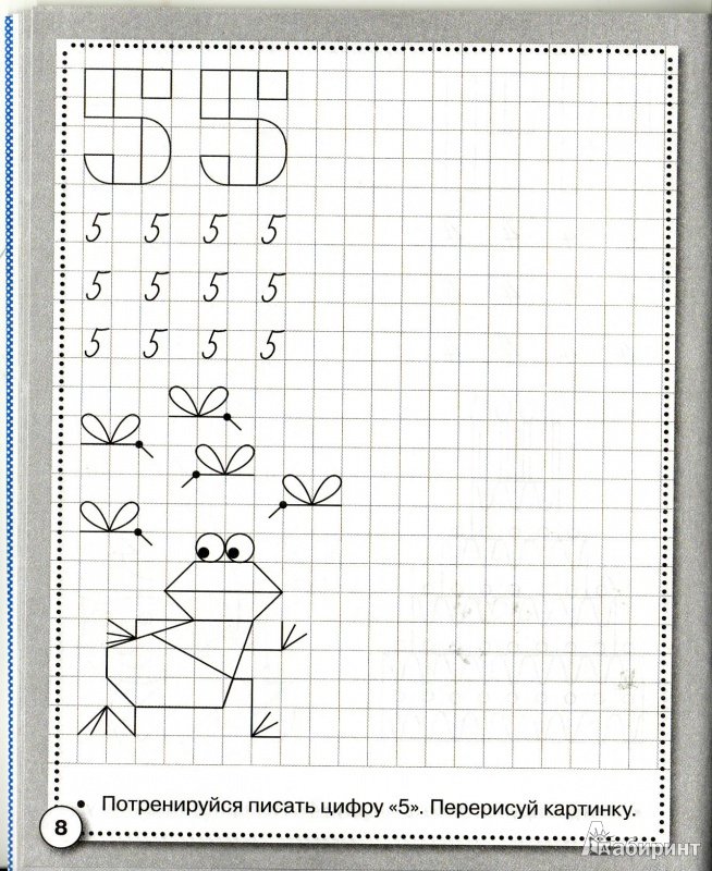 Ппрпопись для дошкольников в клеточк