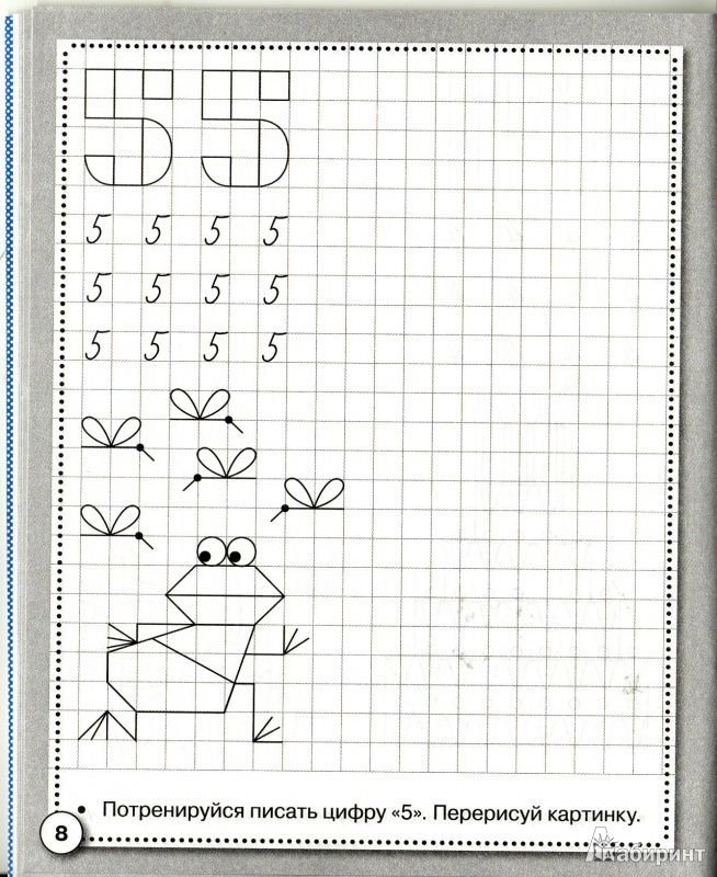 Прописи по клеточкам для дошкольников