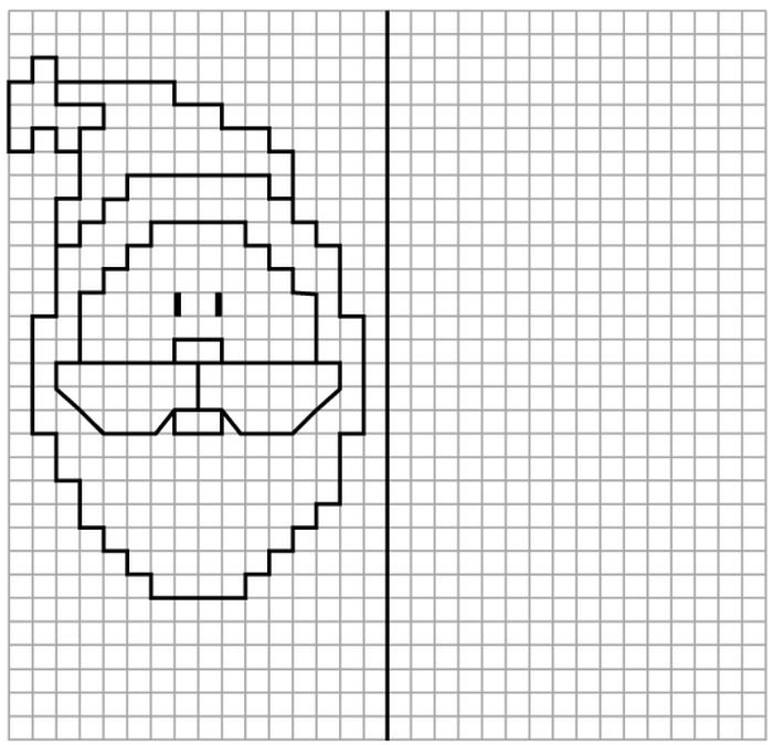Рисунки по клеточкам для детей