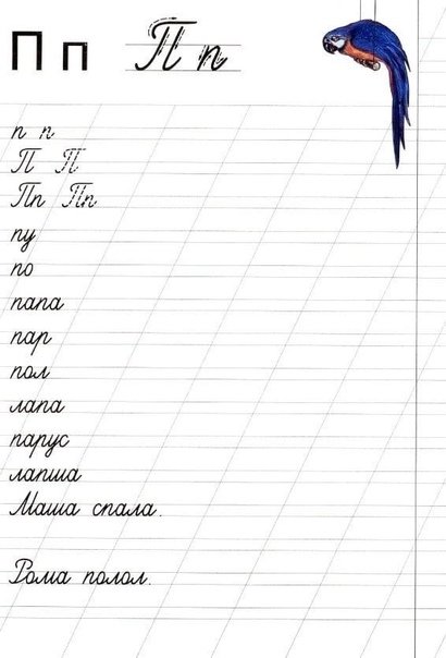 Прописи написание слогов и слов