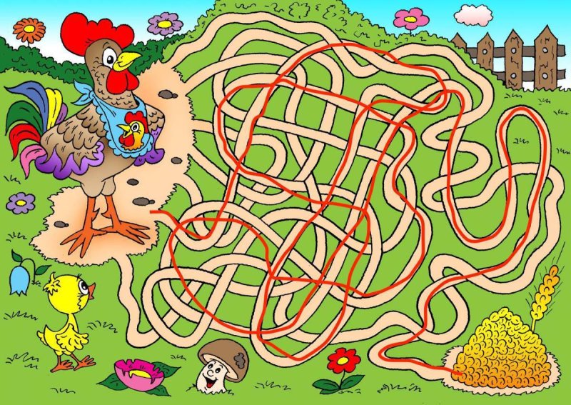 Игра Лабиринт для детей 4-5 лет