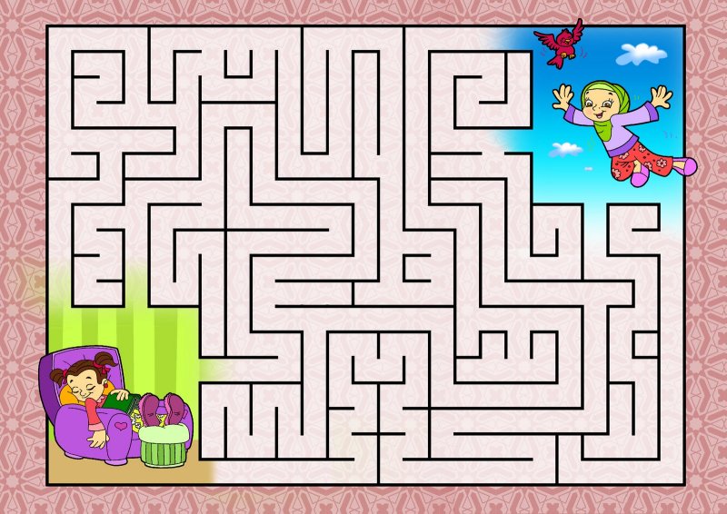 Лабиринты для детей 7 лет