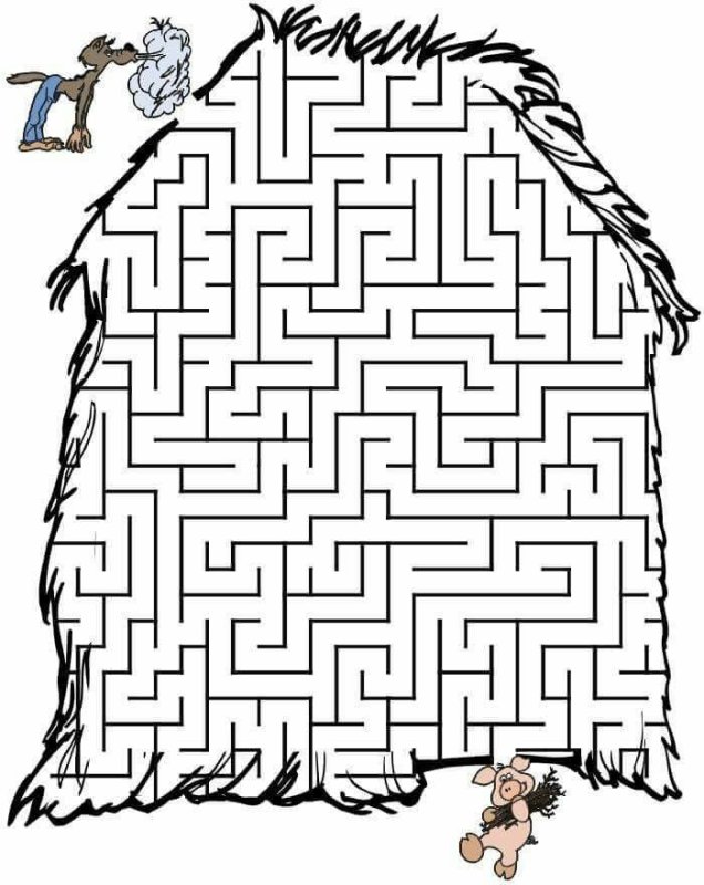 Раскраска Лабиринт